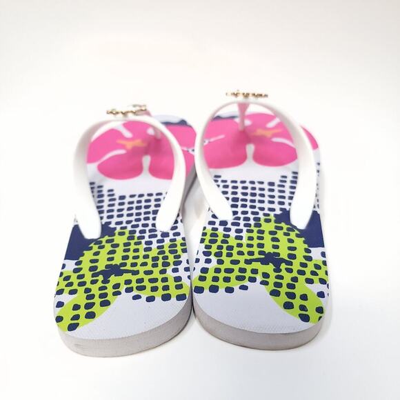 Aloha Island Womens Seahorse Summer Flip flop Size 9 / 10 Sandal White​ - Picture 4 of 10